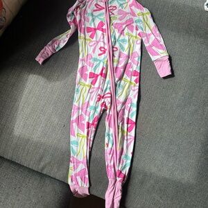 Little Sleepies Pink and Green Kids Pajama Set